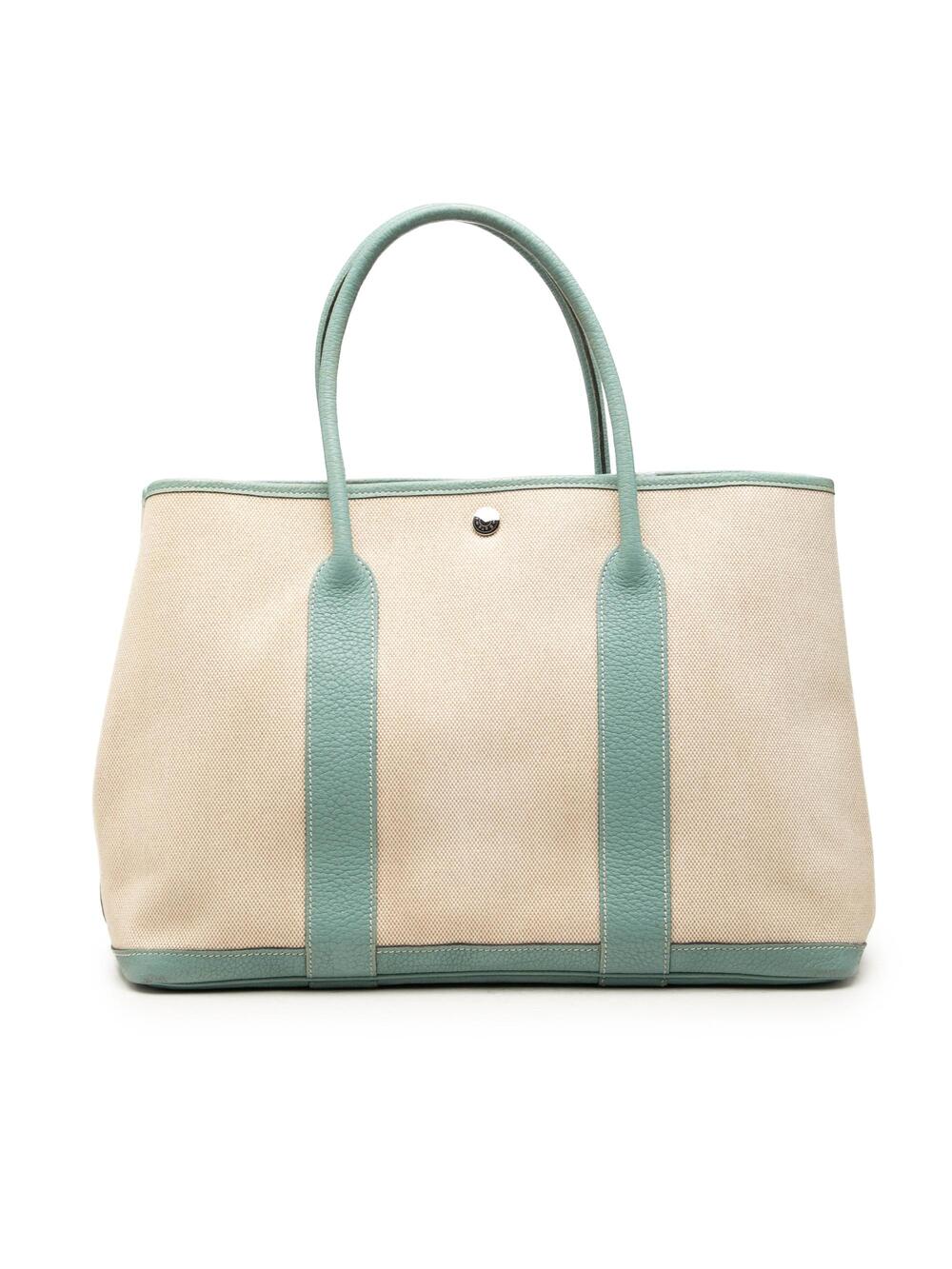 Hermes Garden Party Tote Toile And #376518H22B